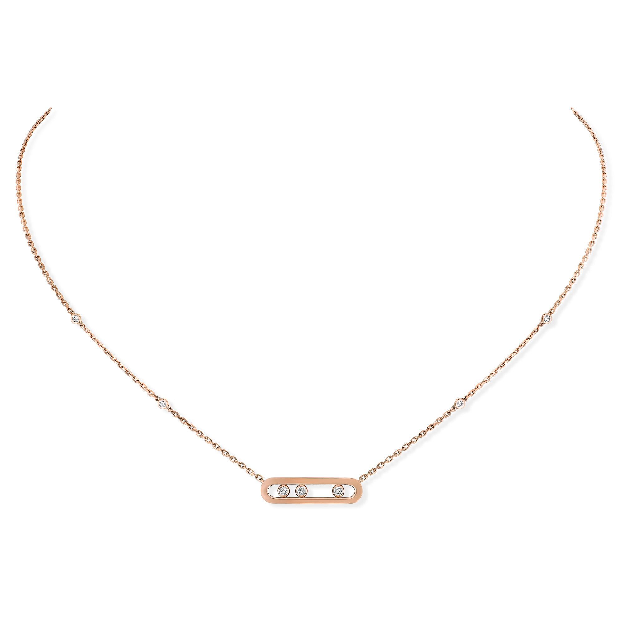 Baby Move Rose Gold Diamond Pendant Messika 4323 PG
